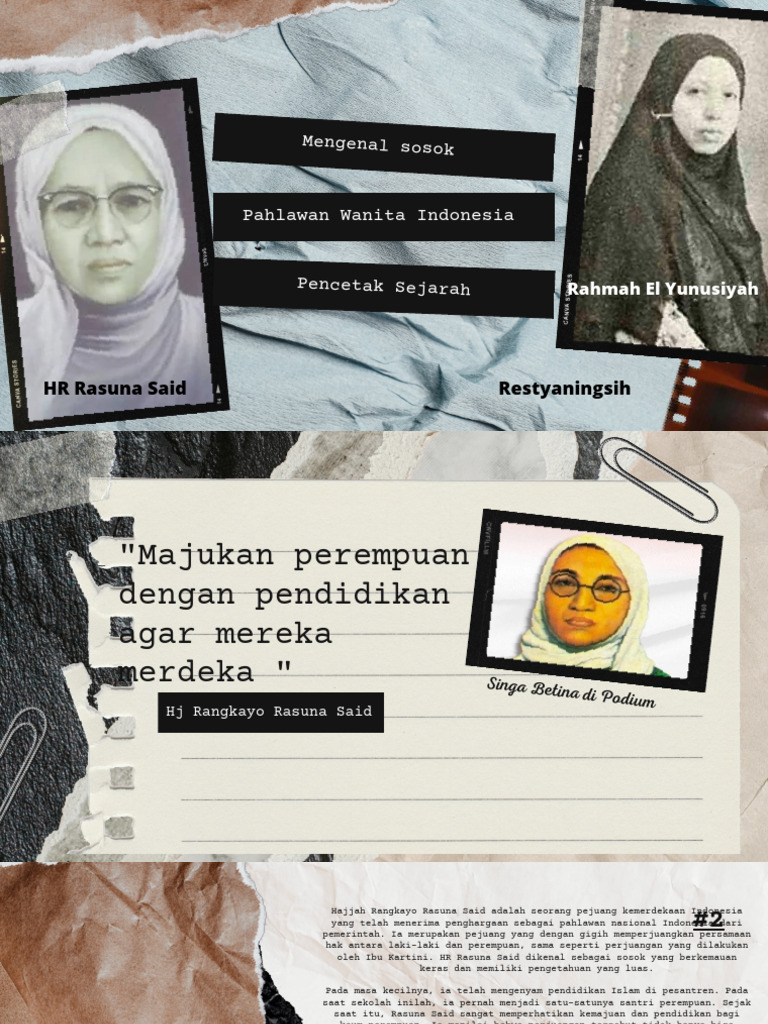 HR Rasuna Said Dan Rahmah El Yunusiyah | PDF | Agama & Spiritualitas