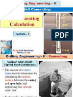 7 DE-2 Well Cementing Calculation-Lect-7 DR Labib