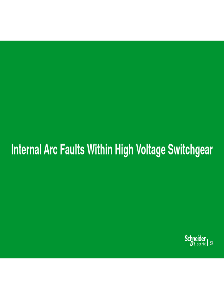 Schneider Switchgear Internal Arc Presentation | PDF