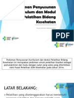 Pedoman Penyusunan KurMod Pelatihan Bidang Kesehatan