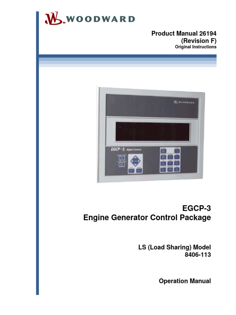 F Egcp 3 Ls Load Sharing Operation Pdf Printed Circuit Board