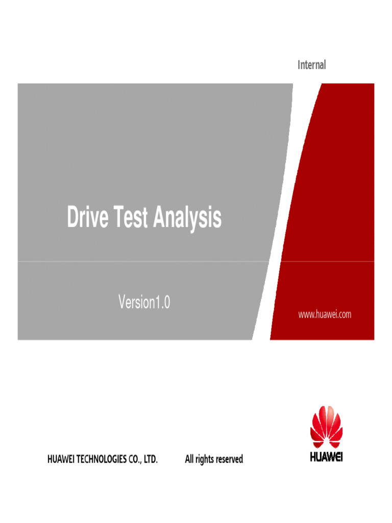 Drivetest Analysis Pdf Wireless Telecommunications