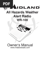 Midland WR-100 Weather Radio Manual