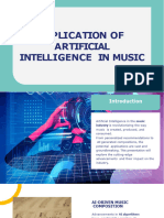 Application of AI in Music