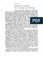 Comments and Queries The Ambivalence of Psychology Toward Philos 1968