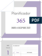 Agenda Escritorio 365 Lila 2022 Con Marcas