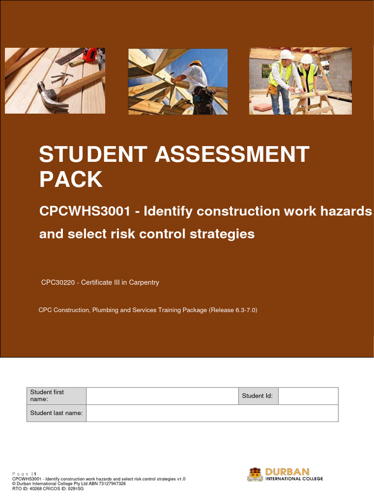 Carpentry Risk Management Guide | PDF