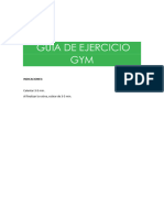 Guia de Ejercicio Gym PDF