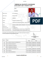 U.P. State Medical Faculty, Lucknow: Examination Admit Card - Student'S