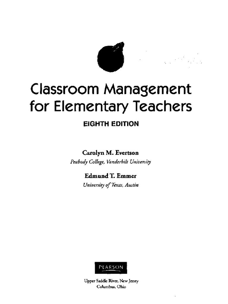 Classroom management for elementary teachers pdf classroom learning