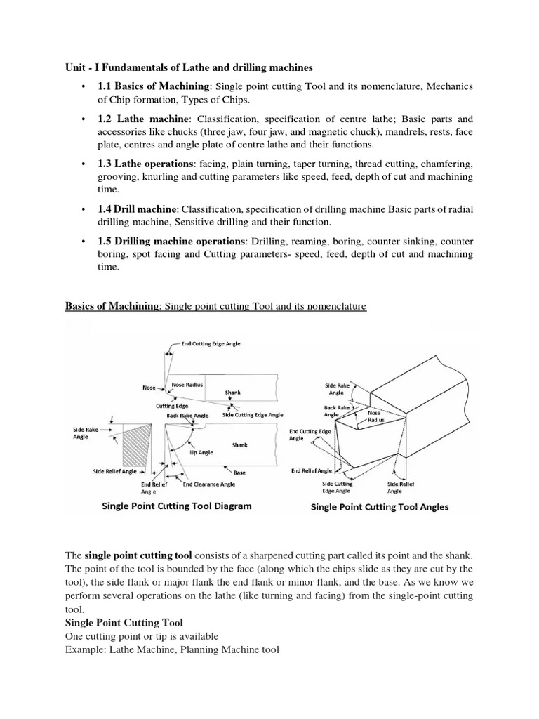 Lathe and Drilling | PDF