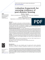 An Evaluation Framework For Assessing Resilience of Post-Disaster Housing