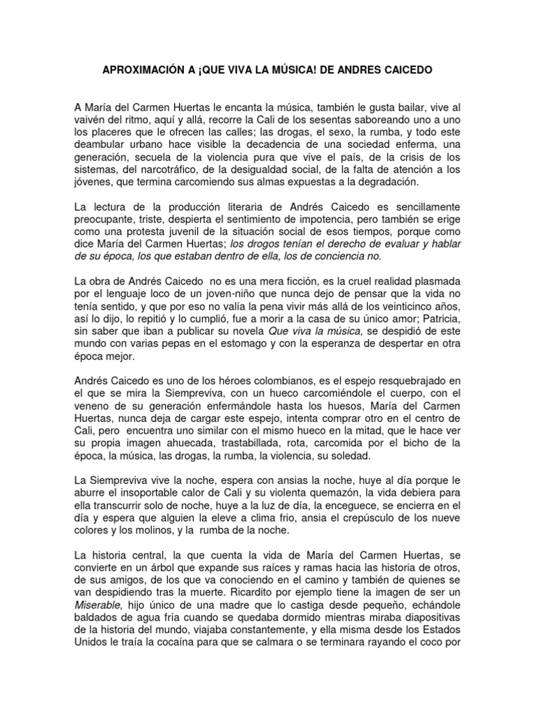 Aproximaci n a que viva la m sica pdf