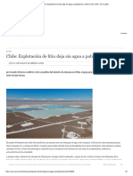 Chile - Explotación de Litio Deja Sin Agua A Pobladores - Chile en DW - DW - 27.01.2020
