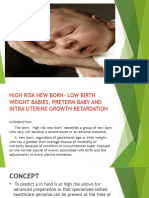 Paediatric High Risk Newborn