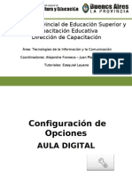 Configuración de Opciones