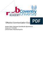 Effective Communication Coursework 2