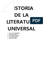 Historia de La Literatura Universal Literatura G