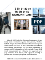 TS EN 81-20 Ve TS EN 81-50 Standartlari