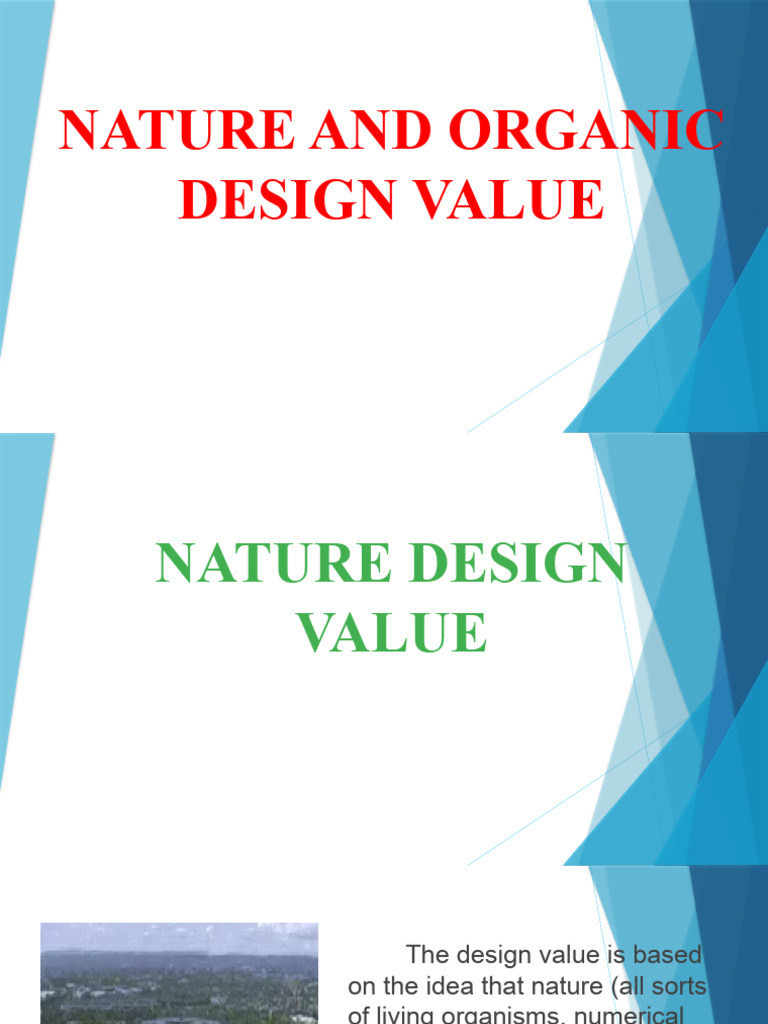 Nature and Organic Design Value | PDF