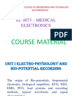Ec 8073 Medical Electronics Unit 1-5