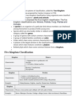 Five Kingdom Classification Case Study