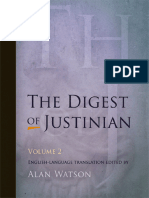 Alan Watson - The Digest of Justinian, Volume 2 (Books 16-29) - 2-University of Pennsylvania Press (1998)