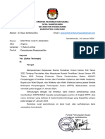 Surat Permohonan Dispensasi KPPS JAMBEKUMBU