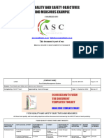 BRC004 Food Quality Safety Objectives Measures