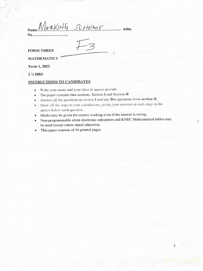 Math F 3 MS | PDF