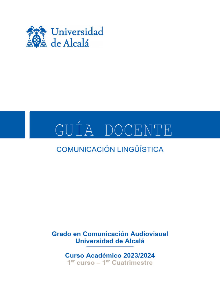 Introducción a la Comunicación Lingüística | PDF | Artes del Lenguaje y ...