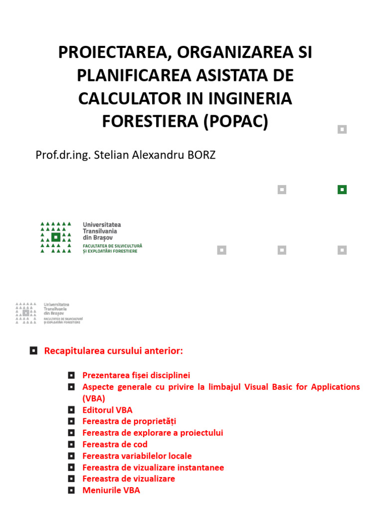 POPAC Curs 2-3 | PDF