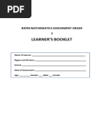Answer Sheet Ellna Grade 3 | PDF