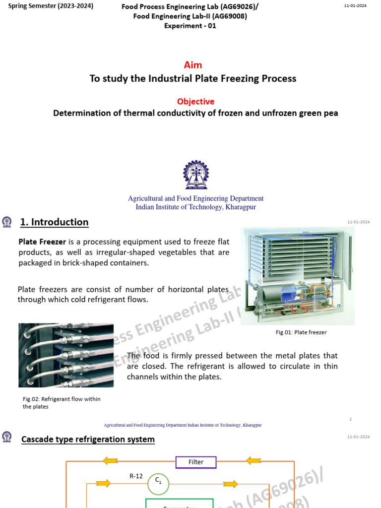 Food Engineering Lab 01 (Spring) WM | PDF | Refrigerator | Building ...
