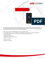 DS K1T342EFWX Face Recognition Terminal - Datasheet - V1.0 - 20220825