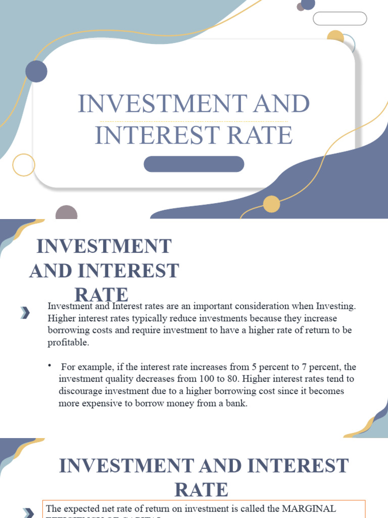 Investment and Interest Rate Rentals and Minimum Wages | PDF | Taxes ...