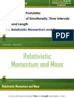 Relativistic Mass and Momentum