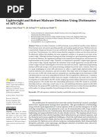 Lightweight and Robust Malware Detection Using Dictionaries of API Calls