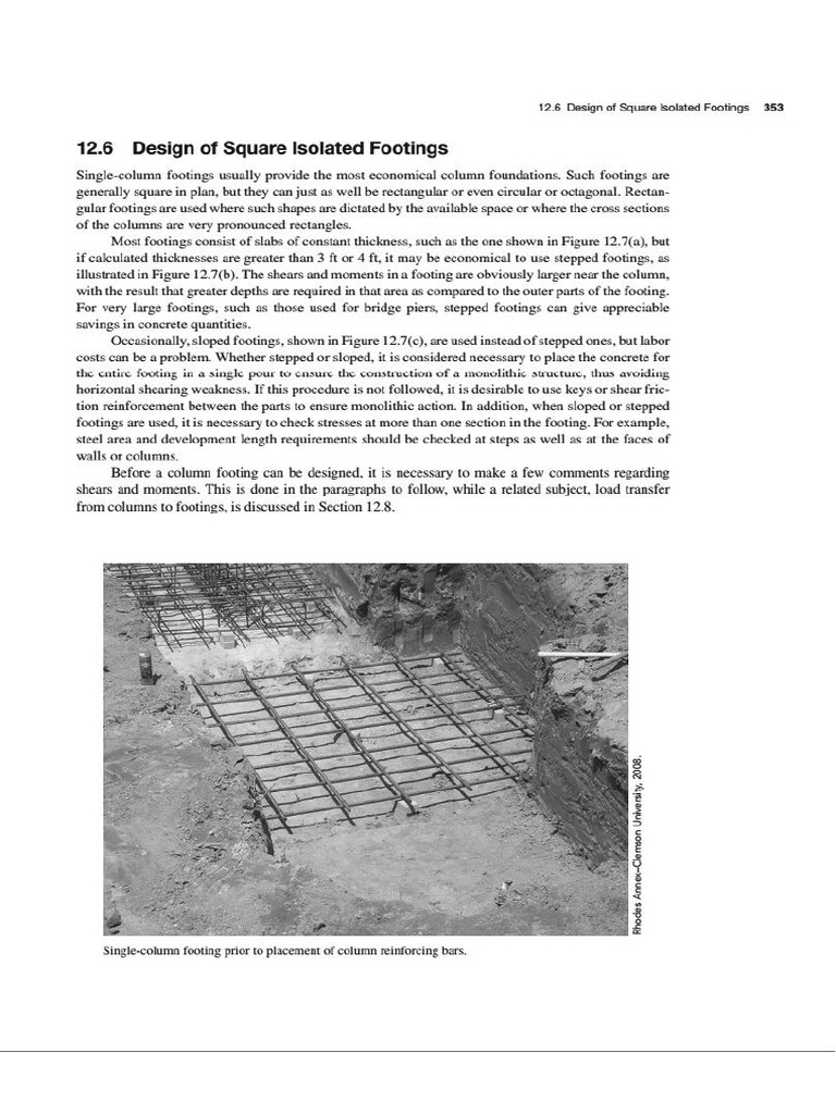 Square Footing | PDF