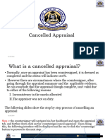 Session 12. CANCELLED APPRAISAL
