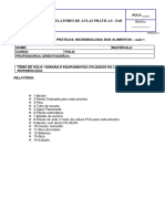 RELATÓRIO DE AULAS PRÁTICAS EAD - Microbiologia Dos Alimentos - AULA 1-Editando.2