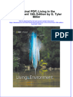 Full Download Original PDF Living in The Environment 19th Edition by G Tyler Miller PDF