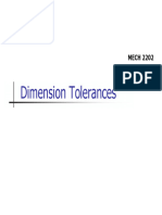 Dimension Tolerances