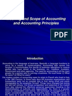 Meaning and Scope of Accounting and Accounting Principles