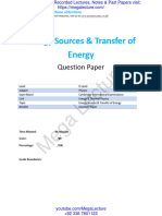 8-Energy Sources Transfer of Energy - Energy Thermal Physics-Cie o Level Physics