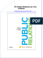 Full Download Ebook PDF Public Relations by Tom Kelleher PDF