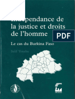 Burkina Faso Independence of Justice Thematic Report 1997 Fra