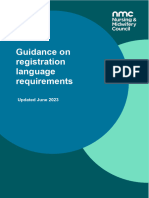 Midwifery Language-Requirements-Guidance