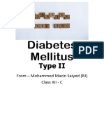 TYPE 2 Diabetes Mellitus Project