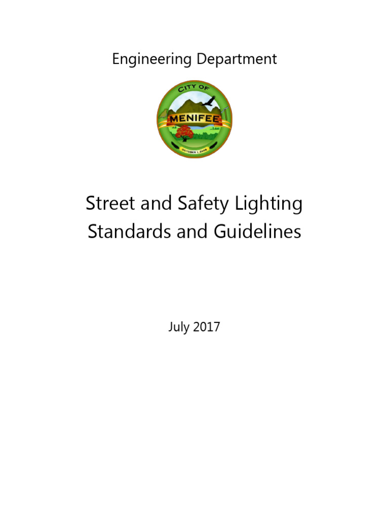 Menifee LED Streetlight Standards Guide | PDF | Lighting | Light ...